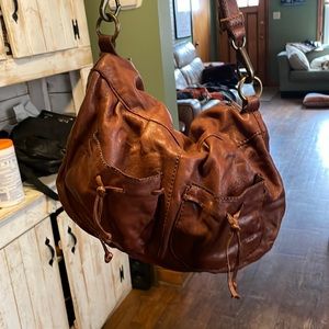 Lucky Brand Brown Leather Shoulder Bag